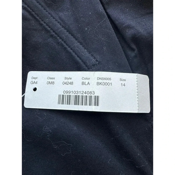 J. Crew Collection Dress Black Pink Strapless Size 14 Sheath Lace Fitted - Picture 10 of 12